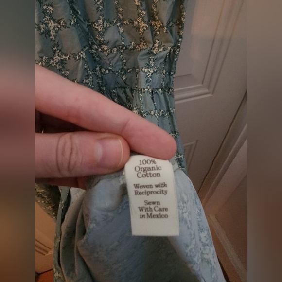 Christy Dawn Simple Dawn Dress in Sage Trellis - S - Picture 7 of 7